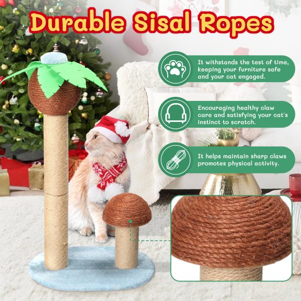 40X30X73CM CAT SCRATCHING COLUMN SISAL CAT CLIMBING FRAME - Image 4