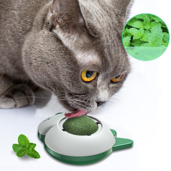 Spinning Catnip Ball For Cats Snacks Licking Licking Grinding Teeth Tooth Cleaning Self Biting Toy - Image 4