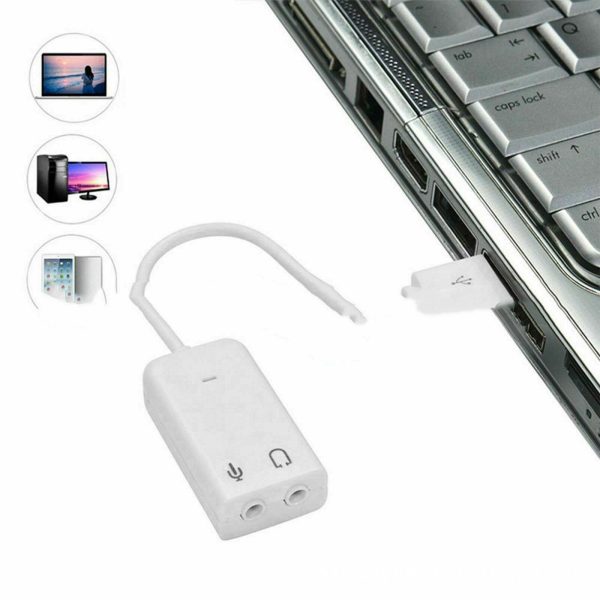 Usb Plastic Sound Card With Cable - Image 4