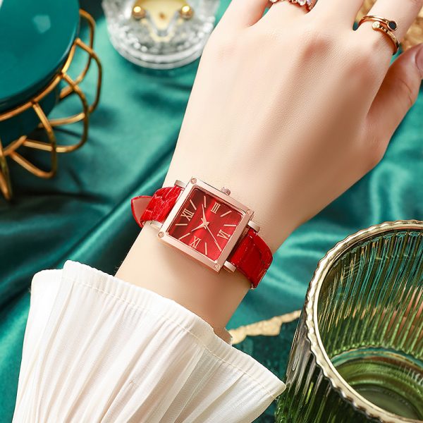 Square Watch Affordable Luxury Fashion Bamboo Pattern - Image 2