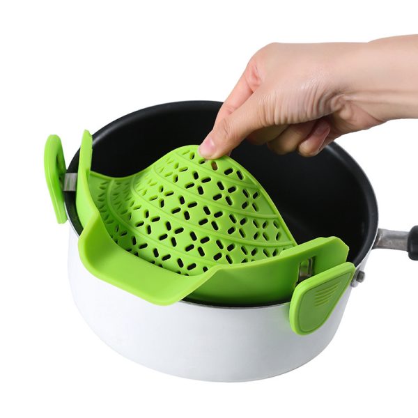 Kitchen Gadgets Silicone Pot Side Drain Stopper - Image 5