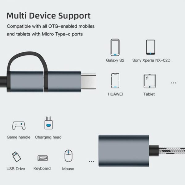 MICROOTG 2-in-1 USB Adapter Cable Support - Image 5