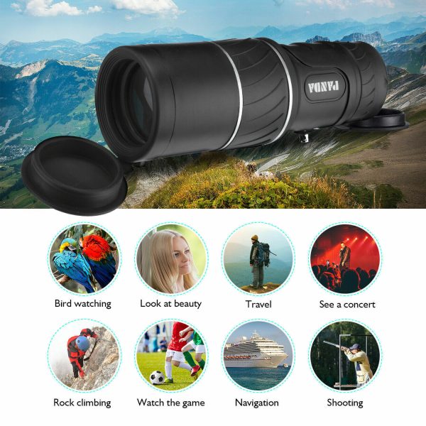 40x60 Day Night Vision HD Optical Monocular Hunting Camping Handheld Telescope Life Waterproof, Anti-Fog Monocular Suitable For Observing Nature Animals - Image 2