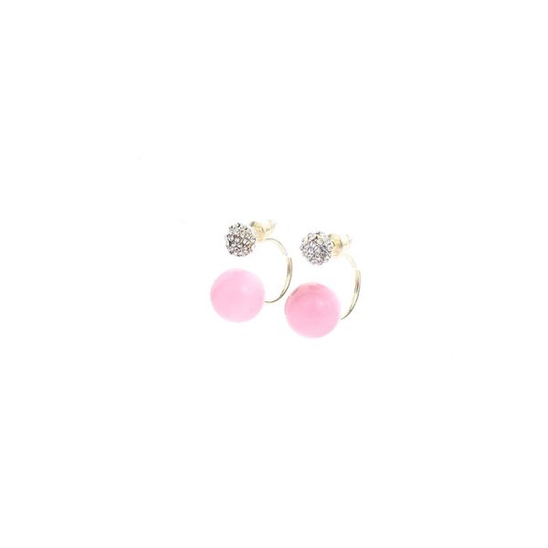 Cherry Blossom One Pair Wear Ball Bead Earrings - Image 5