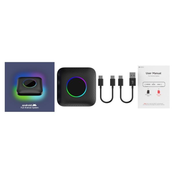 Tbox-Led Wireless Carplay Moxibustion Box Android 13 System Universal Wired Car Carplay Mini - Image 3