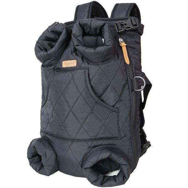 Winter Thickened Pet Outing Portable Strap Chest Backpack - Image 2