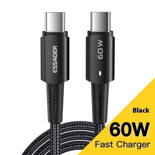 PD100W Fast Charge Data Cable For Mobile Phone Tablet Typec Fast Charging - Image 3