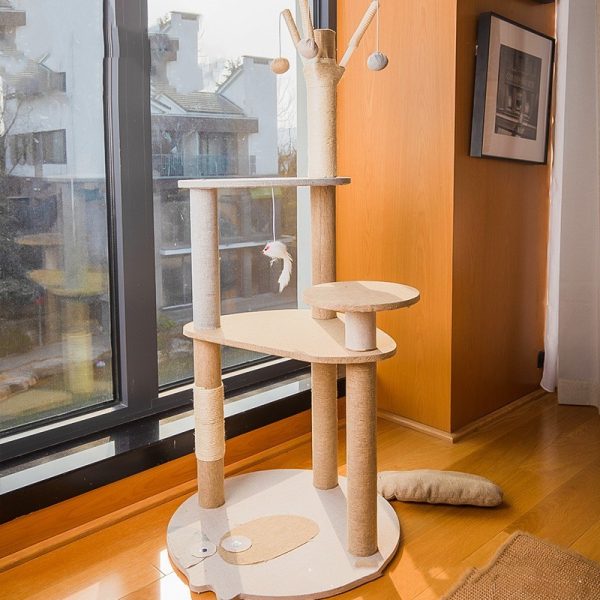 Cat Climbing Frame Large Integrated Shelf Cat Tree - Image 2