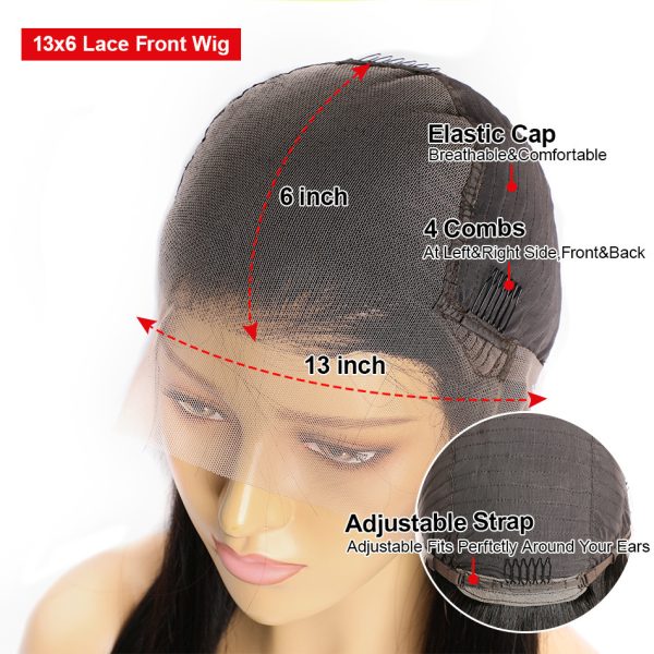 Real Human Hair Wig Lace Hair Set 9a Hair Quality Straight Hair - Image 3