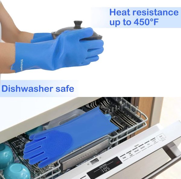 Durable Pet Grooming Gloves For Cats And Dogs, Enhanced Five Finger Design For Massaging And Bathing - Image 8