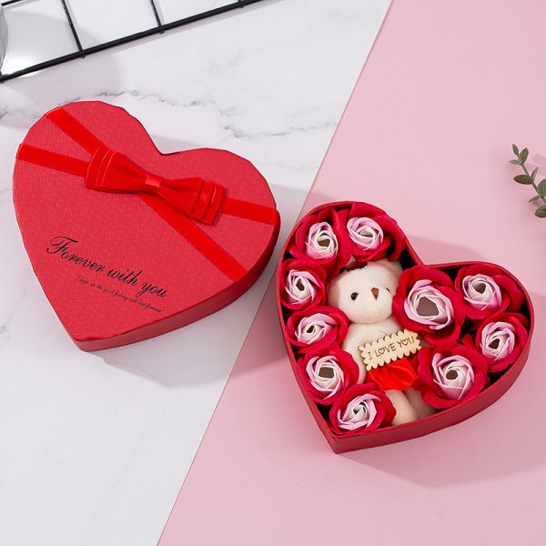 Heart-shaped Rose Red Gift Box New Year Christmas Gift Box Valentine's Day Christmas Gift Mother's Day Birthday Gift - Image 9