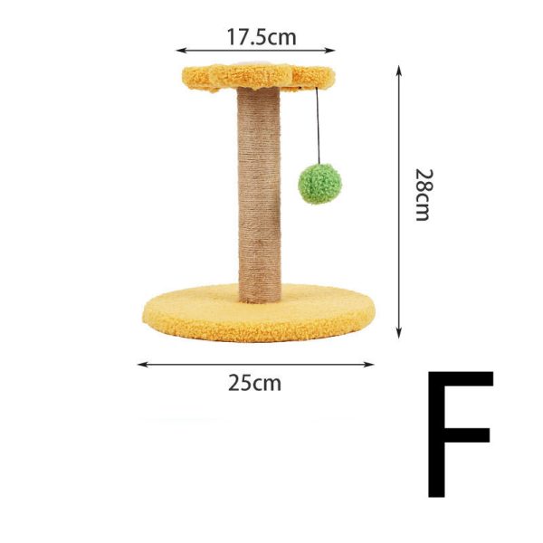 Small Cat Climbing Frame Cat Scratching Ball Sisal Column Resistant To Scratching And Biting - Image 7