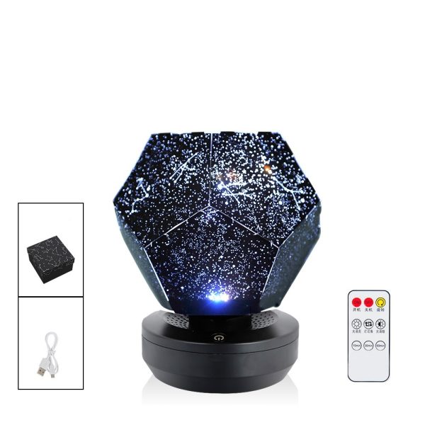 LED Starry Sky Projector Night Lights 3D Projection Night Lamp USB Charging Home Planetarium Kids Bedroom Decoration Room Lighting - Image 9