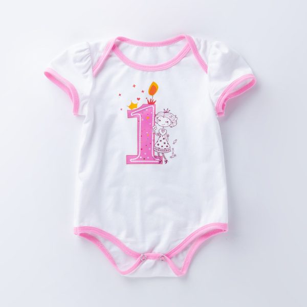 Summer new men's and women's baby triangle romper