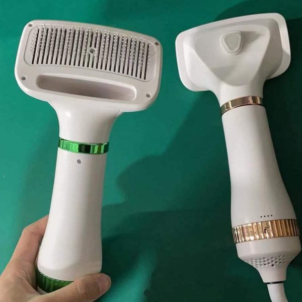 Pet Hair Dryer Dog Hair Blowing Artifact Hot Air Comb Dog Hair Pulling Integrated Hair Dryer Blowing Hair Comb Dog Supplies - Image 3