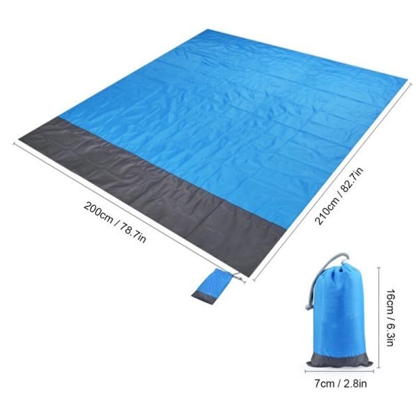 Portable Waterproof Picnic Mat Beach Mat Pocket Blanket - Image 5