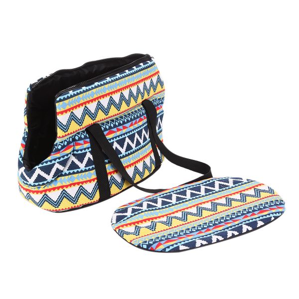 Retro pet bag out of the shoulder bag pet out of the messenger bag cat and dog pet backpack - Image 3