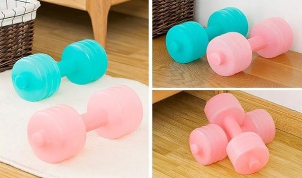 [2] water imported plastic irrigation water injection Japanese ladies fitness body dumbbells - Image 7