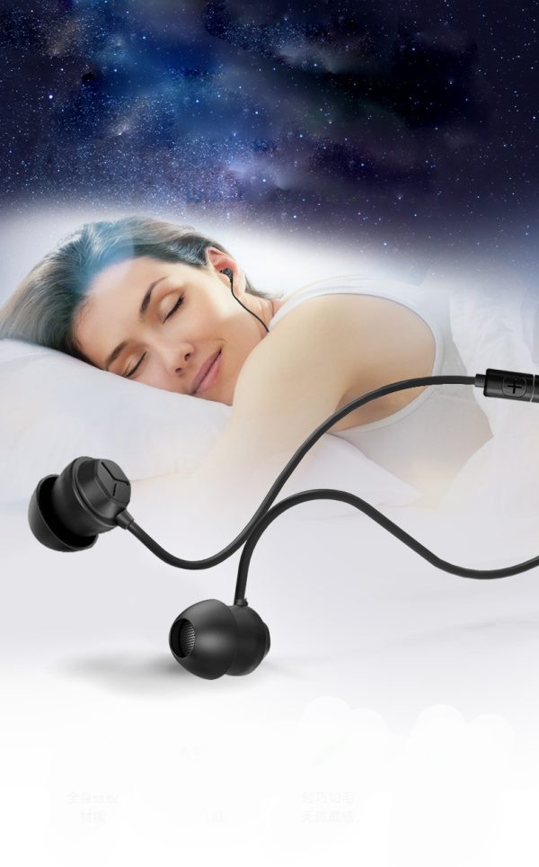 Wired With Controller In-ear Earphone Silicone Fashion Sleep Mobile Phone Headset - Image 7