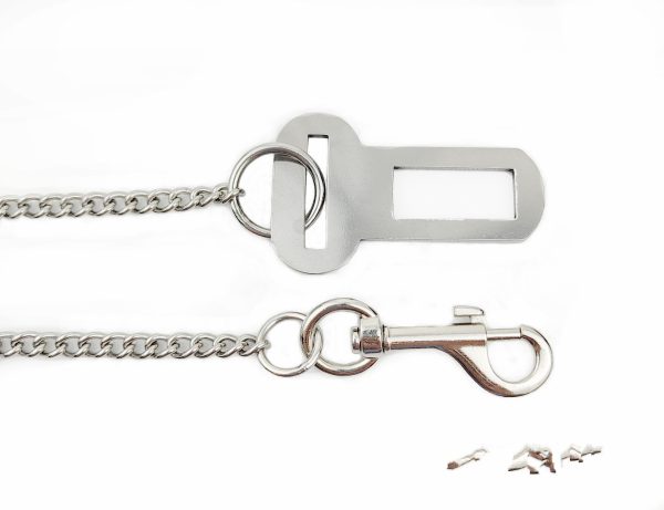 Stainless Steel Small Chain Puppy Car Safety Rope - Image 9