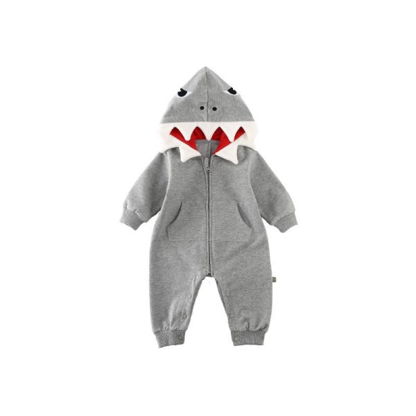 Cartoon shark hooded robes - Image 5