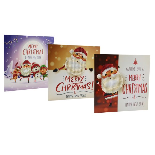 Christmas DIY Diamond Painting Greeting Cards 5D Cartoon Birthday Postcards Kids Festival Embroidery Greet Cards Gifts - Image 6