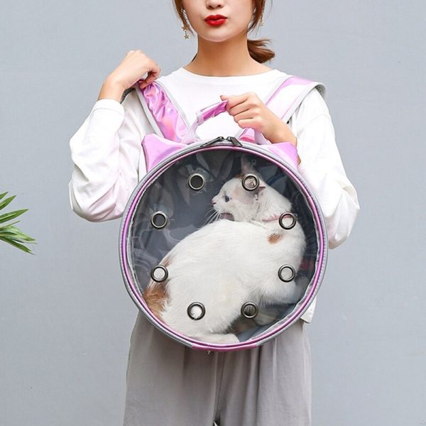 Transparent Pet Bag Go Out Portable Breathable Backpack - Image 2