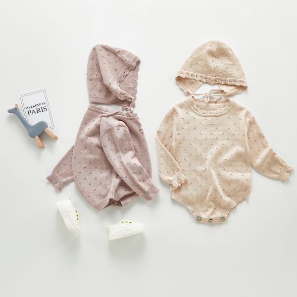 Baby knitted romper jumpsuit - Image 2