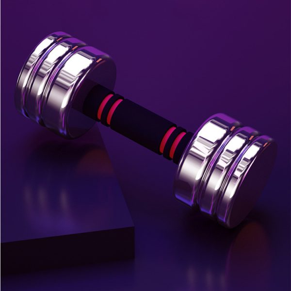 Stainless Steel Home Fitness Equipment With Removable Electroplating Dumbbell - Image 5