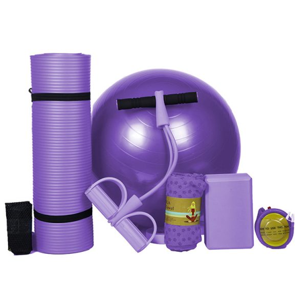 Beginner Yoga Mat Five Piece Set Of Fitness Equipment - Image 2