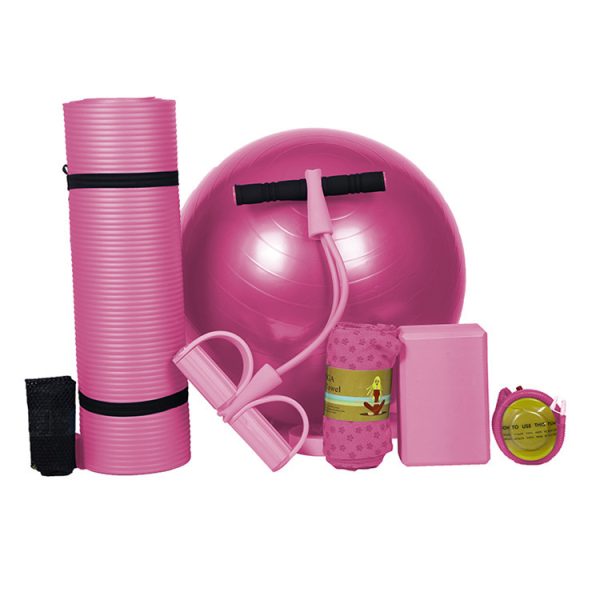 Beginner Yoga Mat Five Piece Set Of Fitness Equipment - Image 3