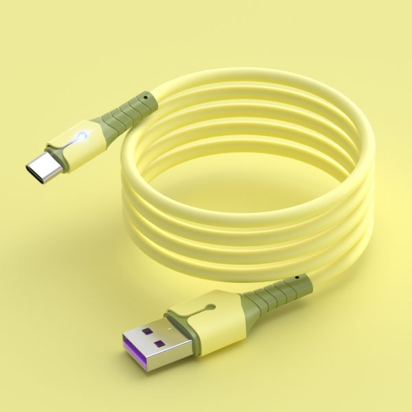 Compatible with Apple , Liquid Silicone With Light Data Cable Is Suitable For Android And Apple