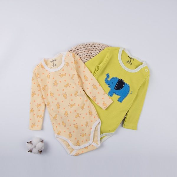 Cartoon Cotton Newborn Baby Long-sleeved Jumpsuit - Image 5