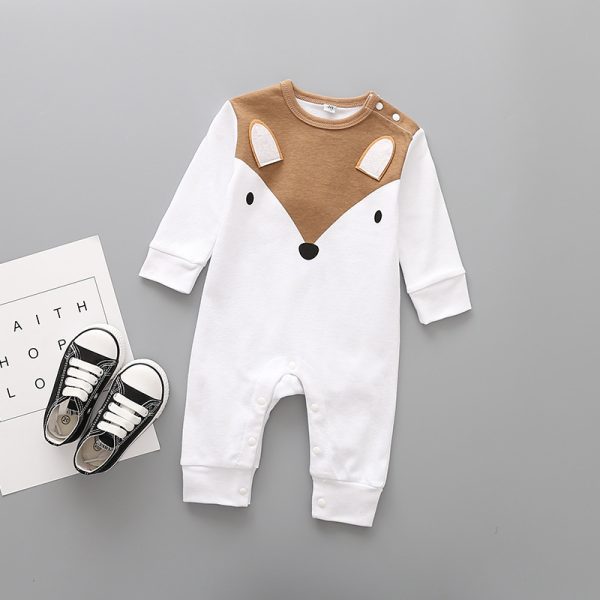 European And American Children's Cotton Animal Long-Sleeved Cotton Romper - Image 5