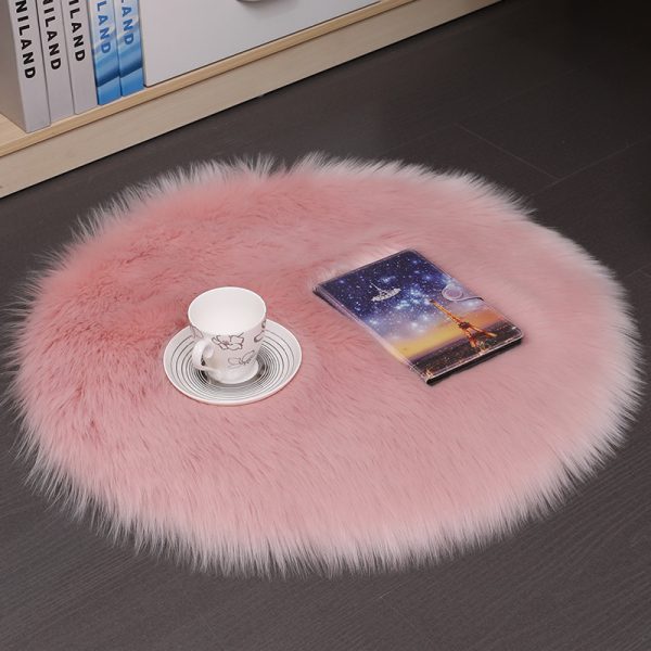 Hair Plush Carpet Floor Mats Household Floor Mats  Wool Round Bedroom Carpets - Image 9