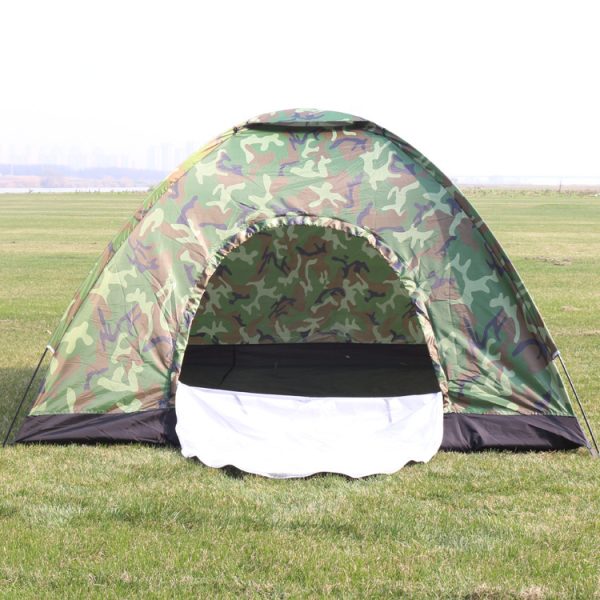 Outdoor Travel Tent 3-4 People Camouflage Mountaineering Tent Beach Camping Tent - Image 2