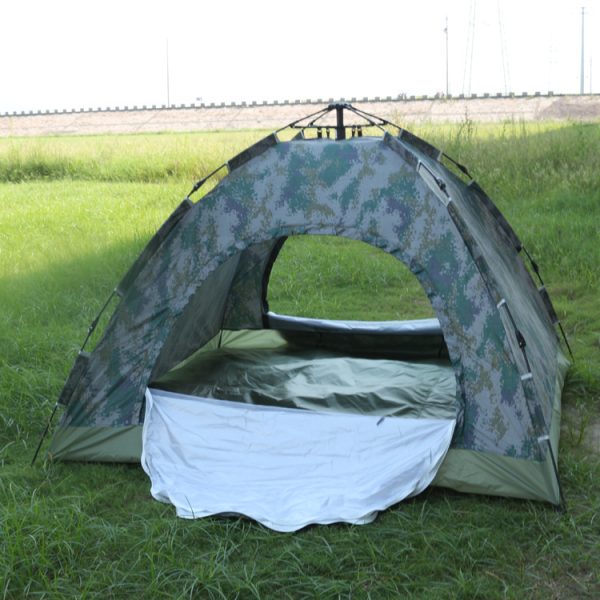 Outdoor Travel Tent 3-4 People Camouflage Mountaineering Tent Beach Camping Tent - Image 5