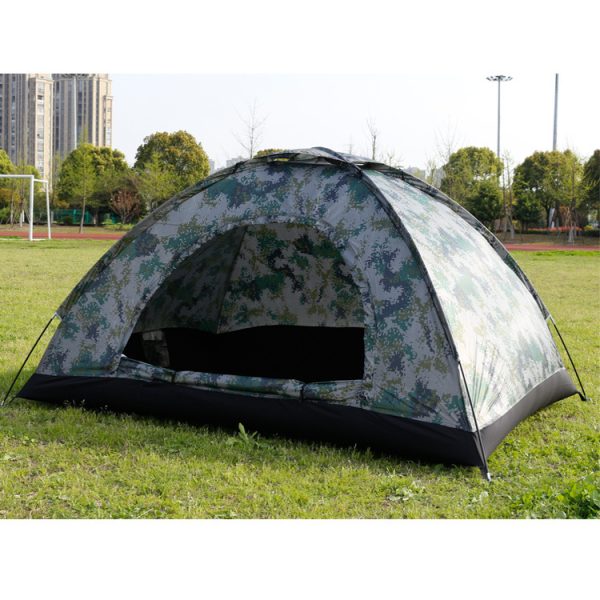 Outdoor Travel Tent 3-4 People Camouflage Mountaineering Tent Beach Camping Tent - Image 3