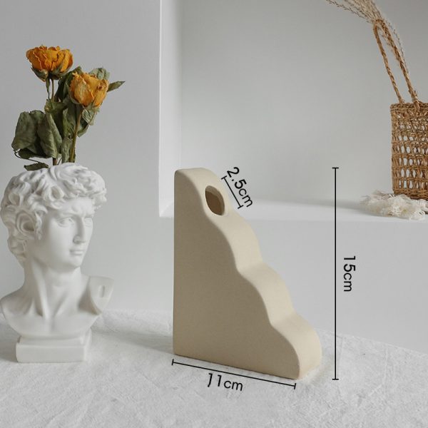 Simplicity Ceramic Vase Dry Flower Arrangement Home Decoration Ornament Living Room Display Art Vases - Image 5