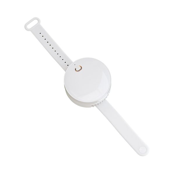 Portable Wrist Fan Mirror Leafless USB Rechargeable 3 Speed Adjustable Air Cooler Handheld - Image 7