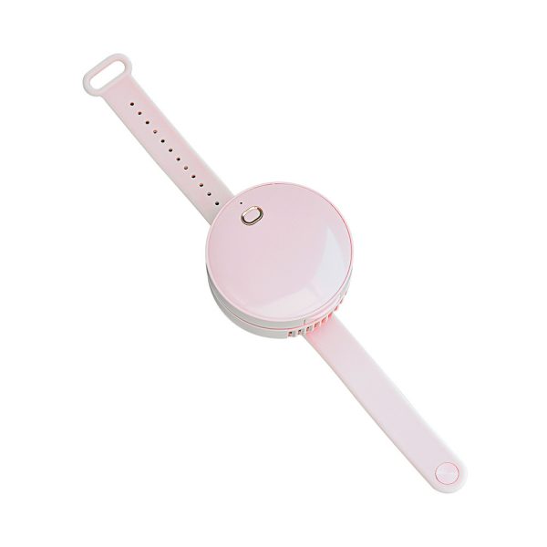 Portable Wrist Fan Mirror Leafless USB Rechargeable 3 Speed Adjustable Air Cooler Handheld - Image 6