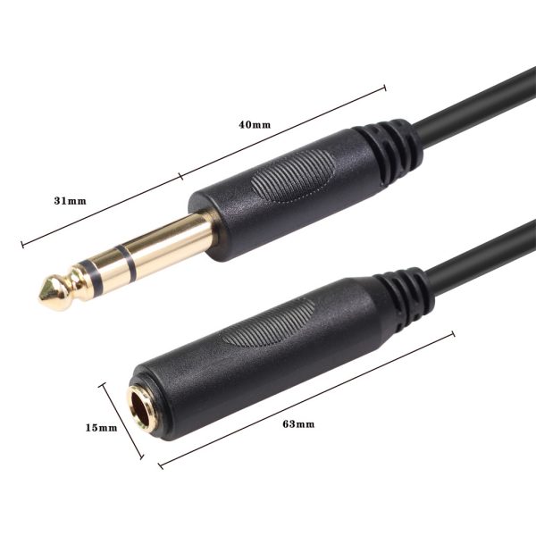 6.5 Male To Female Gold-plated Adapter Cable - Image 6