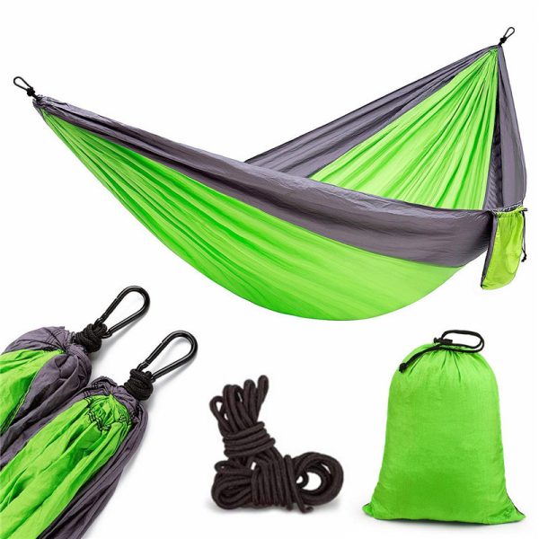 Backpacking Hammock - Portable Nylon Parachute Outdoor Double Hammock - Image 6