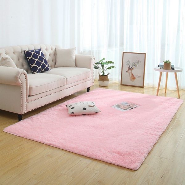 Silky Fluffy Carpet Modern Home Decor Long Plush Shaggy Rug - Image 2