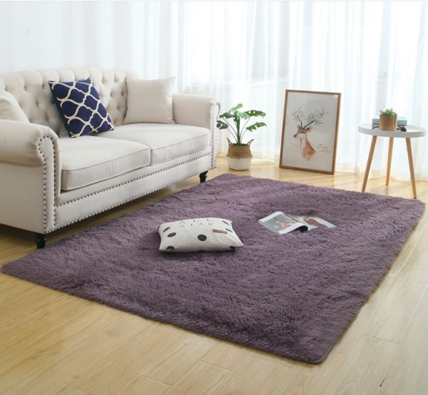 Silky Fluffy Carpet Modern Home Decor Long Plush Shaggy Rug - Image 3