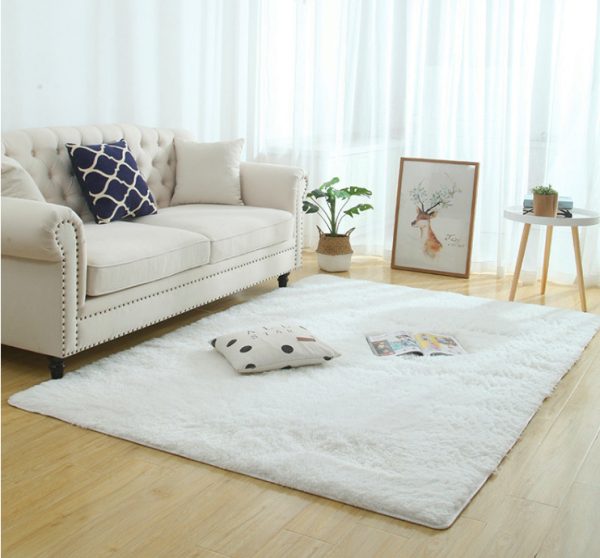 Silky Fluffy Carpet Modern Home Decor Long Plush Shaggy Rug - Image 9