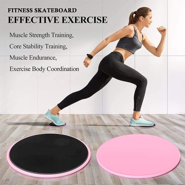 1 Pair Abdominal Core Training Exercise Equipment Fitness Glide Plate Sports Sliding Disc Body Exercises Training Slide Pad - Image 2