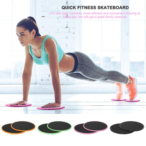 1 Pair Abdominal Core Training Exercise Equipment Fitness Glide Plate Sports Sliding Disc Body Exercises Training Slide Pad - Image 3