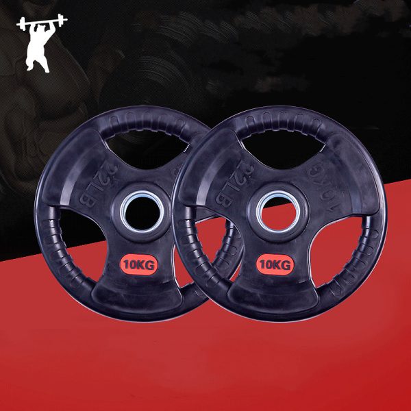 Special Three-Hole Rubber Bag For Gym Weightlifting Barbell Rubber Barbell - Image 3