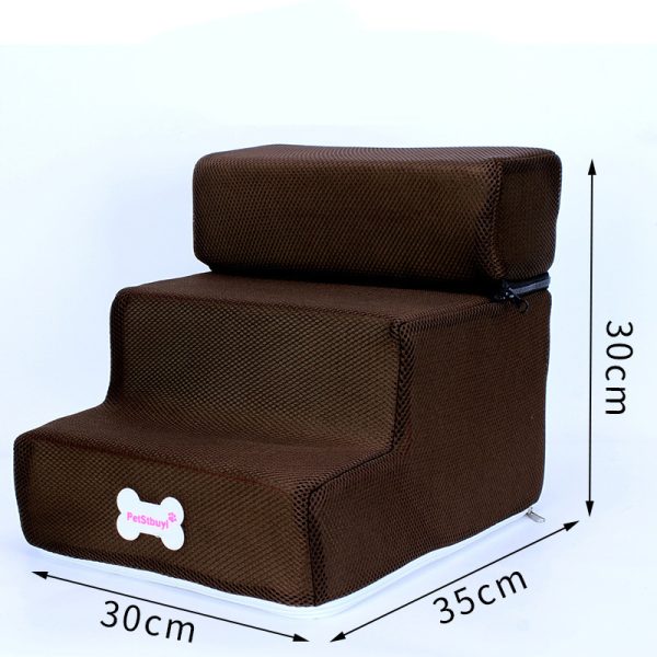 Factory Direct Sale Dog Stairs Pet Climbing Ladder Sponge Steps Small Dog Teddy On The Sofa Bed Climbing Ladder Can Be Customized - Image 2